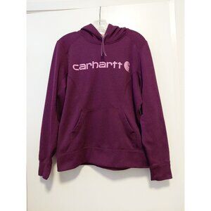 Carhartt Force Extreme Women's Hooded Sweatshirt Large Kangaroo Pockets Magenta